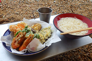 素麺天ぷらランチ